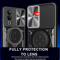 360 ° Anneau Rotatif Béquille Caméra Housse Mince Antichoc pour OnePlus Nord 4 CE4 13R 13S 12 12R 11 N30 N20 10T Lite 5G