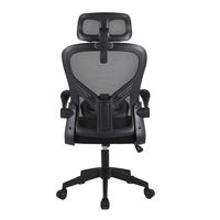 Chaise de bureau ergonomique moderne de haute qualité JR RACING JRMC-18 avec dossier haut en maille, hauteur réglable, base pivotante à cinq étoiles