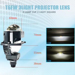 Квадратная фара IDISON T6FW, 65 Вт, 55 Вт, 3800 лм, двойная фара, без потерь, установка 6500 К, 5000 К, передняя фара, 3,0 объектива проектора - Product Image 5