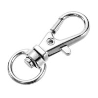 35mm Metal Carabiner Clip Dog Buckle Key Rings Keychain Hooks Retaining Ring DIY Craft Swivel Trigger Lobster Clasp