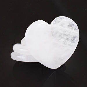 Cuarzo Transparente Natural al por Mayor, Corazón de Cristal Natural, Piedra de Palma Ecológica, Gema Curativa, Decoración del Hogar Feng Shui, Manualidades DIY, Regalo - Product Image 1