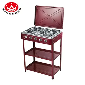 Nouveau Type de vente en gros, 5 brûleurs, appareils de cuisine, plaques de cuisson à gaz, cuisinière sur pied