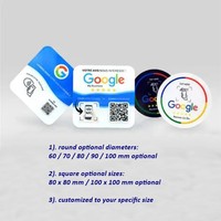 Autocollants de table NFC en acrylique, Autocollants de menu NFC personnalisés en acrylique, Plaques de menu NFC en acrylique, Supports de menu NFC en acrylique