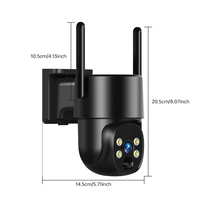 Nouvelle caméra de sécurité solaire sans fil LTE 4G avec batterie, détection PIR grand angle PTZ étanche IP66 CMOS 4MP