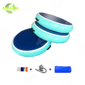 Verde 3M 4m 5M 6m 8m 10m 12m 15M pista de aire inflable barata estera de gimnasio de caída redonda estera de gimnasio de pista de aire inflable gimnasia - Product Image 4