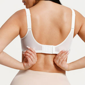 حمالة صدر نسائية بالجملة، مسامية، بدون خياطة، رفيعة، رافعة للصدر، مقللة للحجم، بتغطية كاملة، غير مبطنة، دانتيل شبكي، دعم جانبي، سلك داعم، ظهر أملس - Product Image 3