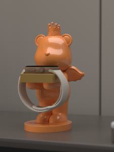 งานประติมากรรมสไตล์แฮนด์เมด งานฝีมือเรซิ่นเพ้นท์มือ ที่วางชาร์จ Apple IWatch8 สำหรับตกแต่งบ้าน ที่ชาร์จแบบ Love-Style - Product Image 2