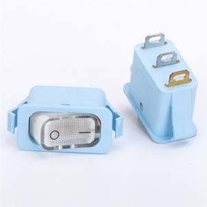 مفتاح روكر بلاستيكي مقاوم للحريق من سلسلة <span class=keywords><strong>KCD3</strong></span>، مقاوم للتيار العالي 16 أمبير 250 فولت تيار متردد، تشغيل/إيقاف، مع طرف توصيل ثلاثي - Product Image 5