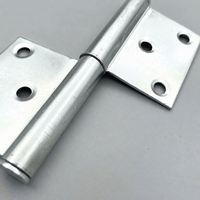 Charnière de drapeau en acier inoxydable gauche/droite en fer galvanisé 4 pouces 1,8 mm pour porte et fenêtre industrielle, type à dégagement, paire ANDUUK