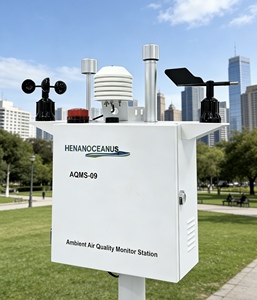Sistema de Monitoreo de Calidad del Aire de Doble Puerta AQMS-09, Sensor de PM2.5/PM10/Gas, Bomba de Succión, LED HD, IP55, Monitoreo Ambiental Exterior - Product Image 1