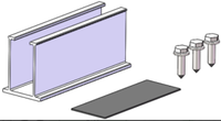 Système de montage solaire EmperySolar pour toit en aluminium, pince de fixation pour toit en tôle, supports faciles à installer, installation de mini panneaux solaires