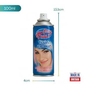 Spray colorant temporaire pour cheveux Party Fun 100ml Vert Blanc Rouge pour fêtes - Product Image 2