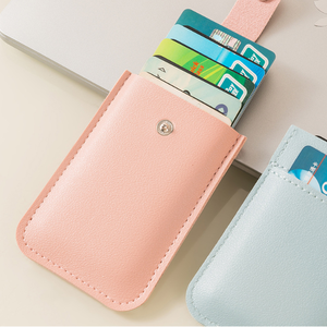 Cartera con tarjetero RFID compacto para mujer, Funda clásica de viaje de negocios con forro de PVC, monedero corto para mujer, novedad - Product Image 4