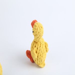 Giocattolo per Animali Domestici a Forma di Anatra Gialla in Corda di Cotone Intrecciata a Mano per Cani - Product Image 2