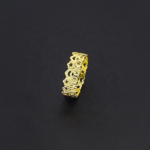 Anillos de Dedo de Latón Chapado en Oro de 24K, Estilo Clásico para Mujer, Marca JXX, Buen Precio, Venta al Por Mayor - Product Image 6