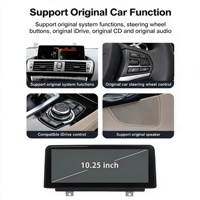 Head Unit Mobil Sistem Android 10.25 inci CarPlay Android Auto USB GPS/WiFi Terintegrasi untuk BMW Seri 1/2 F20/F21/F23/F52 Dashboard