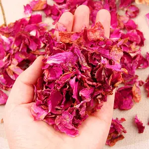 बिक्री के लिए थोक उच्च गुणवत्ता वाले शुद्ध सूखे डबल गुलाब की पंखुड़ियाँ लाल गुलाब के फूल