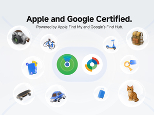 MiLi LiTag <span class=keywords><strong>Duo</strong></span> : Balise Intelligente Double Système Compatible Apple Find My & <span class=keywords><strong>Google</strong></span> Find My Device, Traceur Étanche IPX65 <span class=keywords><strong>pour</strong></span> iOS et Android - Product Image 2
