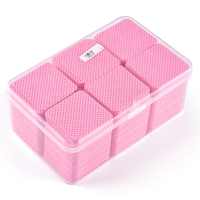 Tampons professionnels jetables non pelucheux pour dissolvant de vernis à ongles avec boîte, lingettes nettoyantes super absorbantes pour le gel et le nail art, sans résidu