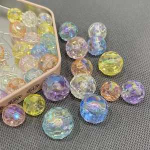 Coreano colorato trasparente sfaccettato perline di terra Multicolor perline di cristallo 12/14/16mm perline per la collana braccialetto