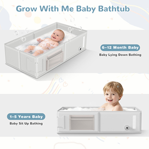 Vasca da Bagno Pieghevole per Neonati Certificata Senza BPA, Vasca Portatile Richiudibile per Neonati e Bambini Piccoli, Conforme EN 17022 - Product Image 5