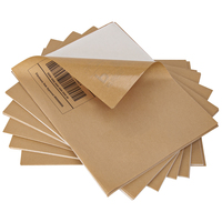 8,5x11 Zoll Vollformat Blanko Kraft Selbstklebende Etiketten, Matte BPA-freie Bedruckbare Aufkleber für Laser- und Tintenstrahldrucker