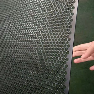 Grille métallique perforée en acier de 0,8 mm de qualité professionnelle, maille nid d'abeille, couleur vive, certifiée ISO9001 pour filtres - Product Image 2