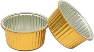Gobelets et plateaux à pâtisserie en aluminium jetables, micro-ondables, de qualité alimentaire, 100 ml/150 ml - Product Image 3