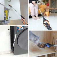 Alat penjangkau dapat dilipat, alat penjangkau pengambil dengan rahang berputar 360 ° & Magnet, pemetik sampah 32"