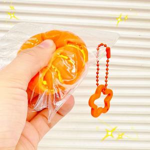 ของเล่นบีบเปลือกส้ม นุ่มมาก คืนรูปช้า บรรเทาความเครียด ลูกบอลบีบเลียนแบบผลไม้ ของเล่นฟิดเจ็ต - Product Image 1