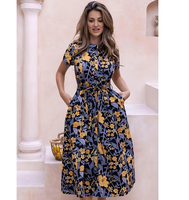 Robes à manches courtes en coton Vivien pour femmes, conçues pour la facilité et la respirabilité, avec une coupe classique, idéales pour la mode de tous les jours