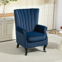 Fauteuil d'appoint modulaire élégant et moderne en velours pour salon, chambre, hôtel, appartement