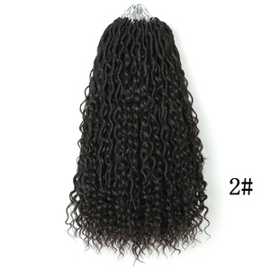 Nữ Thần Nàng Tiên Cá Lộn Xộn Faux Locs Xoăn Kết Thúc Crochet Braid Bohemian Mềm Phụ Nữ Dreadlocks - Product Image 2
