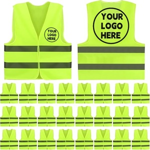 Breathable Mesh Reflective Safety Vest Yellow High Vis for Summer Outdoor Events Promotion and Branded Staff Giveaways - Product Image 1
