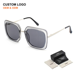 Luxury Tortoiseshell Women Sun Glasses UV400 Women's Shades Oversized Custom Fashion Designer <b>Square</b> Frames Metal <b>Sunglasses</b> - Product Image 2