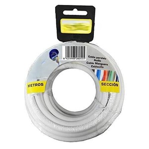 Carrete de cable coaxial blindado de 15 m en aluminio, ideal para conexiones eléctricas y de antena en instalaciones - Product Image 1