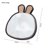 Miroir de maquillage, miroir de bureau pour étudiants, pliable et portable, pour la maison, la chambre à coucher, le bureau, facile à transporter
