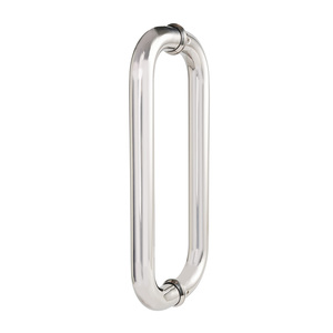 F-602 cửa kính xử lý o-loại 600x0.8 mét <span class=keywords><strong>Chrome</strong></span> kết thúc thép không gỉ tinh thể cửa kính xử lý - Product Image 1