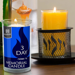 Bán buôn 72 giờ yom kippur lọ thủy tinh Tumbler người Do Thái nến <span class=keywords><strong>3</strong></span> ngày tưởng niệm tang lễ cầu nguyện Tôn Giáo nến - Product Image 5