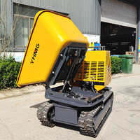 Approuvé CE EPA Mini Dumper de type chenille 260 ° Godet Attachements Mini Crawler Dumper Mini Loader