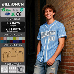 Maillot de baseball personnalisé uni brodé en gros – Conception gratuite, maillot de baseball unisexe pas cher, manches courtes - Product Image 1