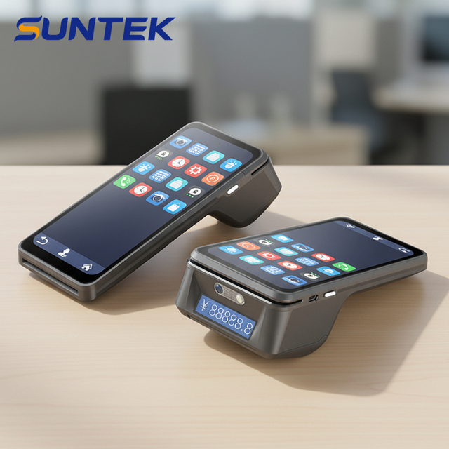 SUNTEK Android 15 Handheld POS Terminal with 6.75" Display 5200mAh Battery 16GB ROM+2GB RAM NFC Touch Screen & 5MP Camera