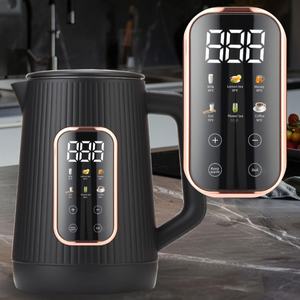 Hervidor de Agua Eléctrico Inalámbrico de Silicona con Función de Mantener Caliente, Doble Pared de Acero Inoxidable, Enchufe Europeo - Product Image 1