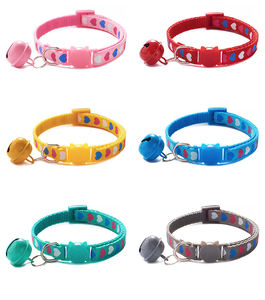 Venta al por mayor <span class=keywords><strong>Collar</strong></span> de gato colorido con patrón de amor - Product Image 2