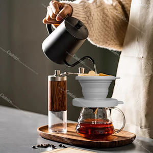 New Design Reusable <b>Portable</b> Silicone Material Filter Paperless Cone <b>Coffee</b> <b>Maker</b> Dripper - Product Image 3