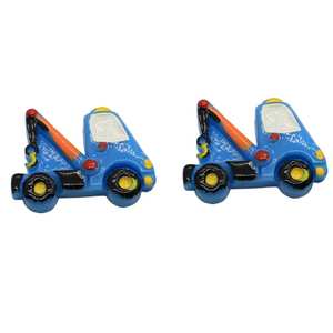 Bibelots Kawaii en résine pour voitures, mini bibelots, fusée, camion, voiture, bricolage, Scrapbooking, 12 pièces - Product Image 3