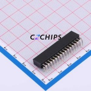 XDM254-2-16-W-8.5-G0 Pin Socket Bent Lead Through Hole,P=2.54mm Connector 2x16P 2.54mm Square Hole Right Angle Insert - Product Image 2