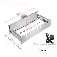 Barbecue électrique rotatif automatique avec fentes pour 15 brochettes, machine à barbecue à rotation automatique pour usage domestique, patio et commercial