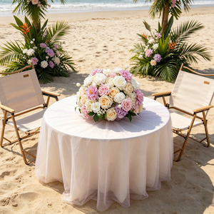 DKB Factory Customized Leading Supplier Realistic Silk Roses Artificial Hydrangea Peony Flower Balls Wedding Centerpiece Decor - Product Image 1