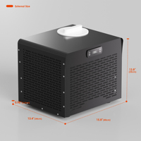 Refroidisseur d'eau électrique avec minuterie WiFi, mini-pompe, filtre, pour bain de glace et eau froide, 1HP 220V/110V